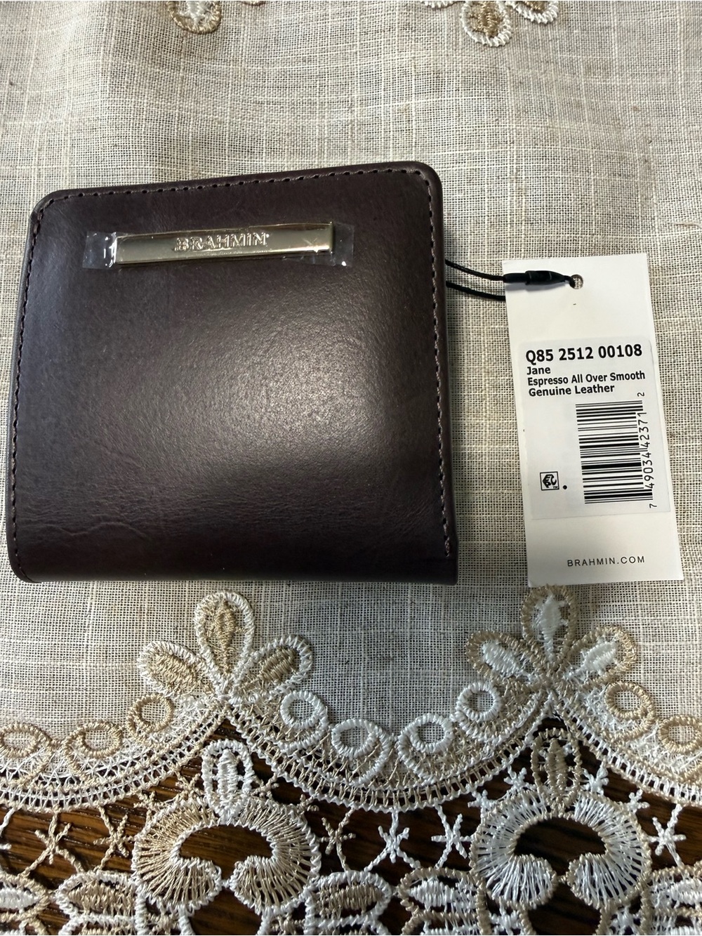 Brahmin Jane Espresso Leather Wallet